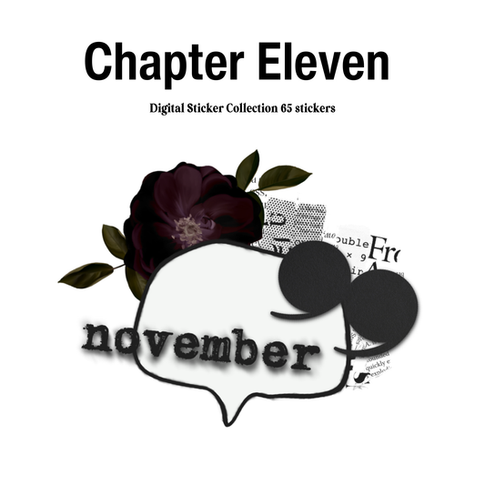 Chapter Eleven Digital Journaling and Planning Stickers (Goodnotes, Noteful, PNGs)