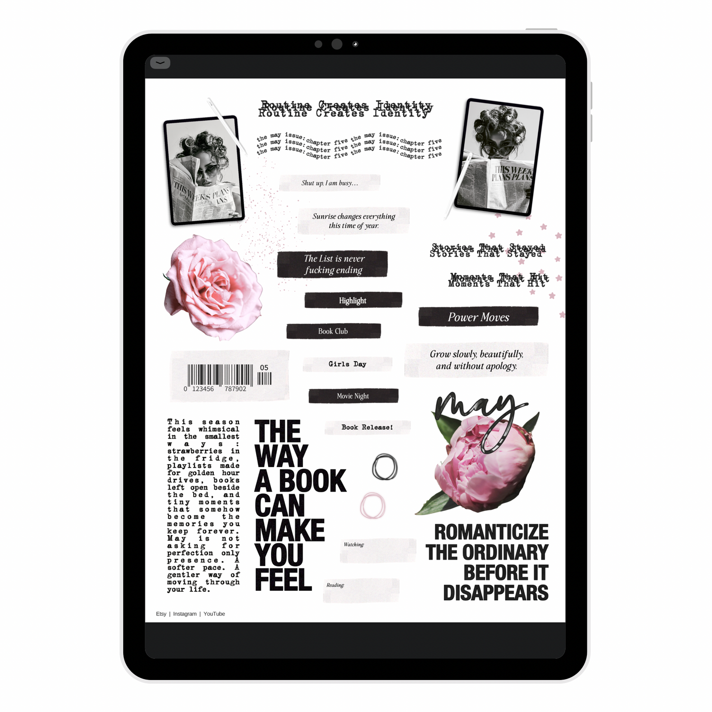 Chapter Five Digital Journaling and Planning Stickers (Goodnotes, Noteful, PNG)