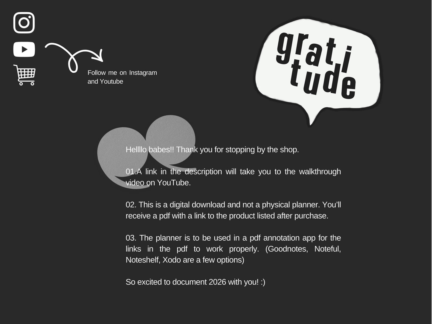 Diary II | Volume Two 2026 Digital Journal and Planner | Undated | Monday and Sunday Start