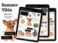 summer vibin' Digital Journaling and Planning Stickers (Goodnotes, PNGs)