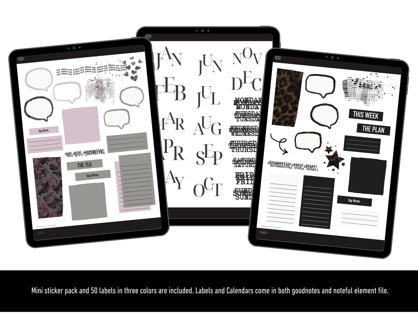 Diary II | Volume Two 2026 Digital Journal and Planner | Undated | Monday and Sunday Start