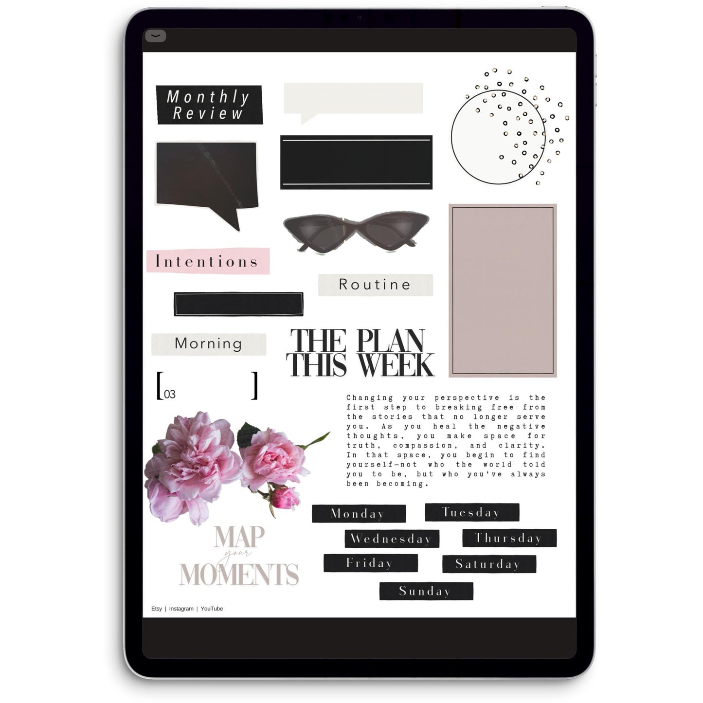 Ready, Set, Plan May Digital Journaling and Planning Stickers (Goodnotes, PNG)