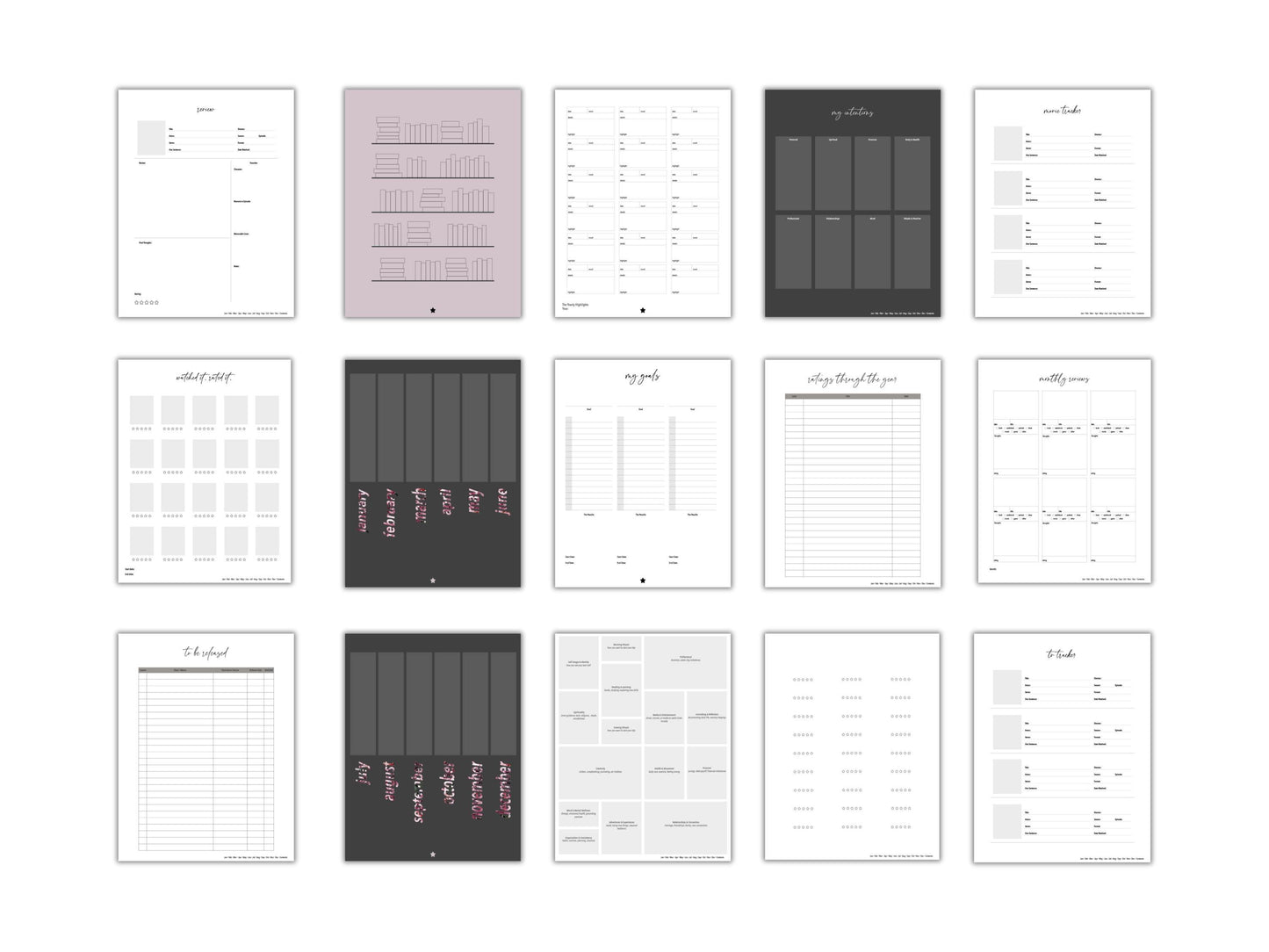 Diary II | Volume Two 2026 Digital Journal and Planner | Undated | Monday and Sunday Start