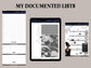 MY DOCUMENTED Digital Scrapbook Sticker book (PNGs, Goodnotes)