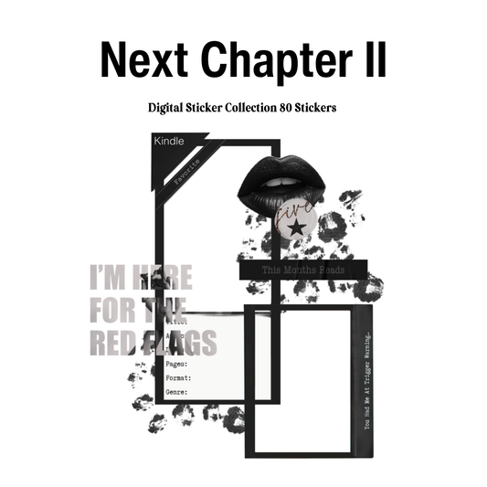Next Chapter II Digital Journaling and Planning Stickers (Goodnotes, Noteful, PNGs)