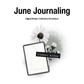 June Digital Journaling and Planning Stickers (Goodnotes, Noteful, PNGs)