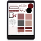 Main Character Energy Digital Journaling and Planning Stickers (Goodnotes, PNGs)
