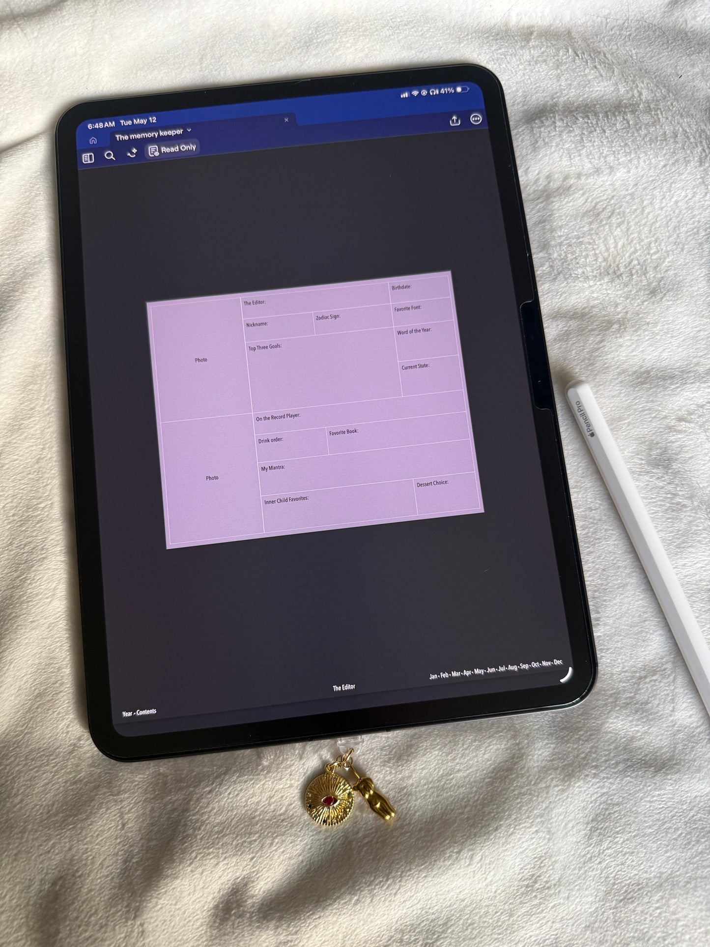 The Keeper Digital Journal and Planner May 26 -  Dec 26, Dated, Monday Start