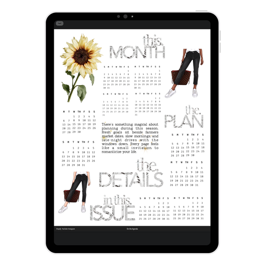 On the Agenda Digital Journaling and Planning Stickers (Goodnotes, Noteful, PNG)