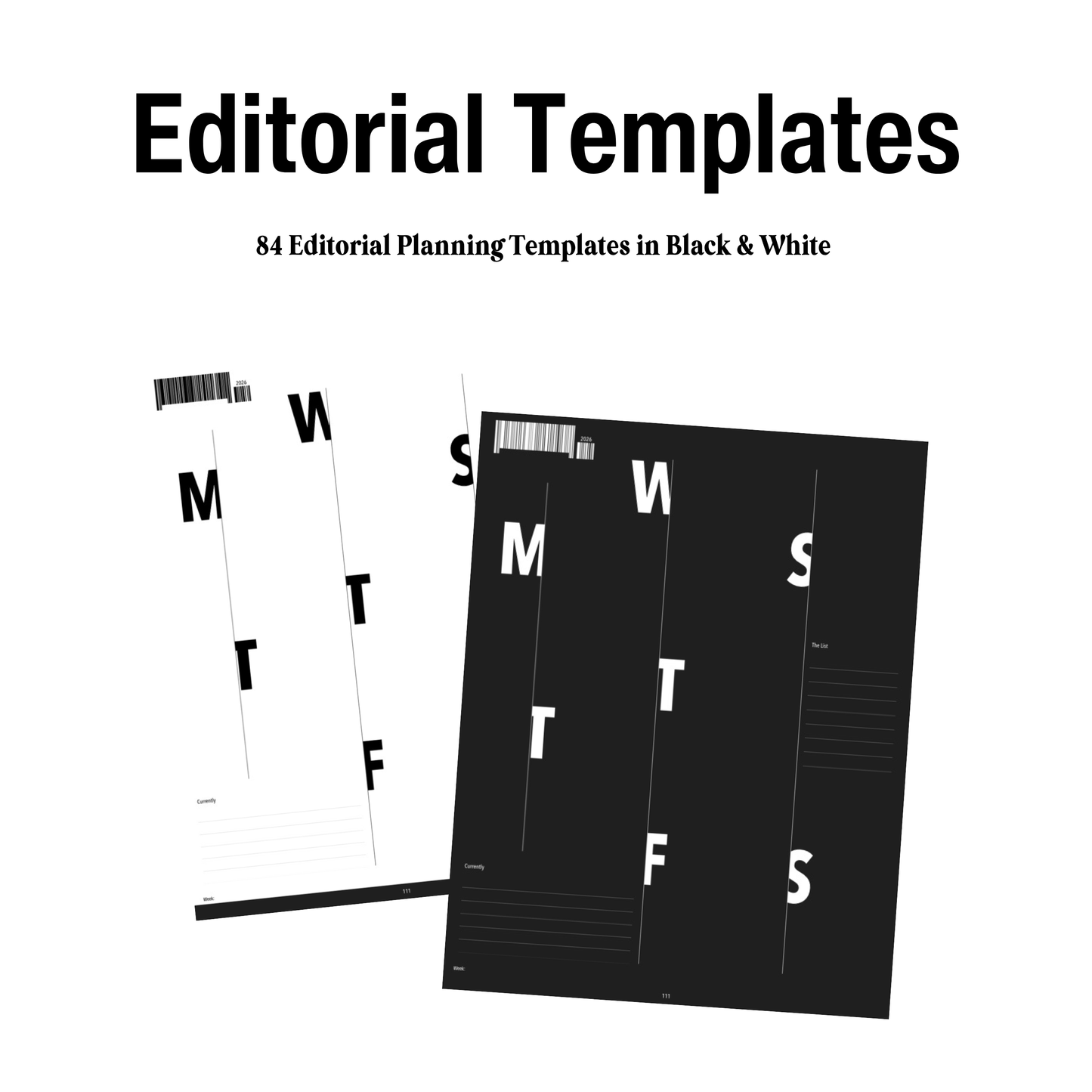 Editorial Templates 1001 Journaling and Planning Templates (PDF)