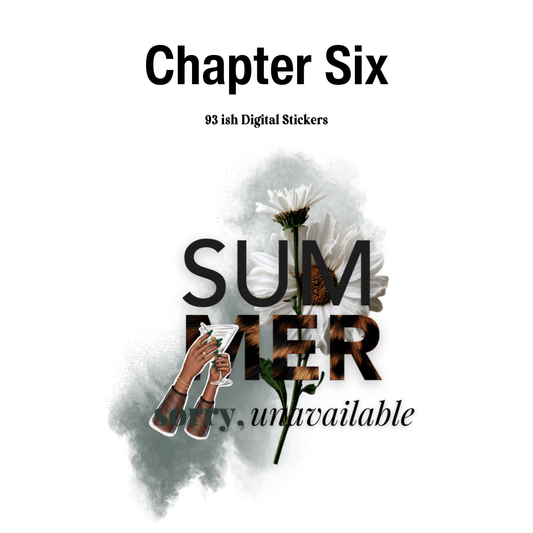 Chapter Six Digital Journaling and Planning Stickers (Goodnotes, Noteful, PNG)