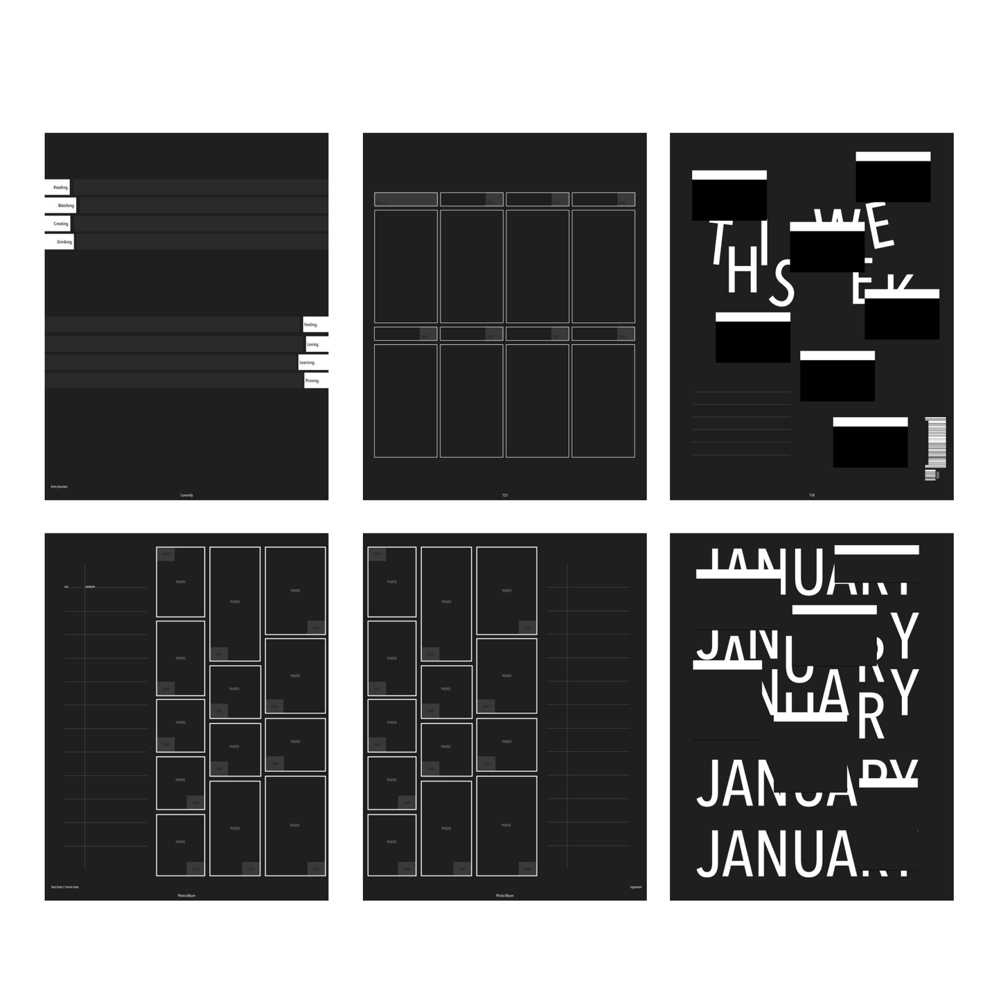 Editorial Templates 1001 Journaling and Planning Templates (PDF)