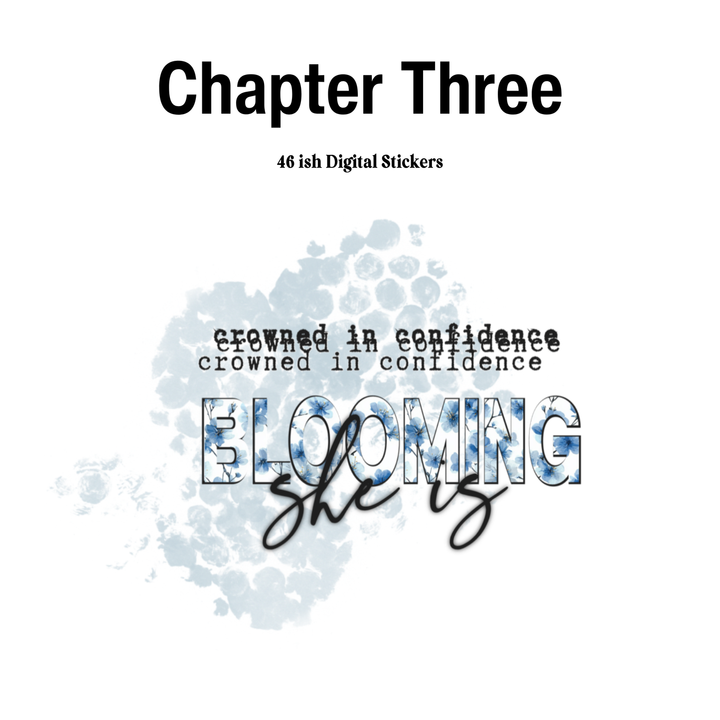 Chapter Three Digital Journaling and Planning Stickers (Goodnotes, Noteful, PNG)