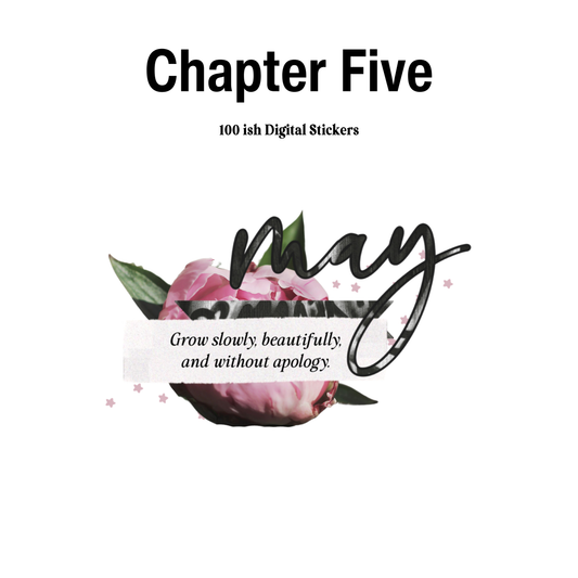 Chapter Five Digital Journaling and Planning Stickers (Goodnotes, Noteful, PNG)