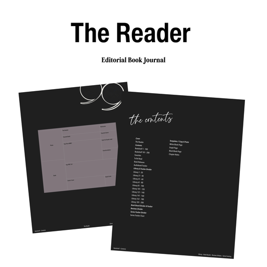 The Reader Digital Book Journal for 200 Books