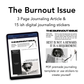 The Burnout Issue - Journaling Kit (PDF) (Goodnotes, Noteful, PNG)