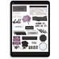 November Collage Digital Journaling and Planning Stickers (Goodnotes, PNGs)