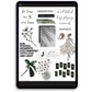 June Digital Journaling and Planning Stickers (Goodnotes, Noteful, PNGs)