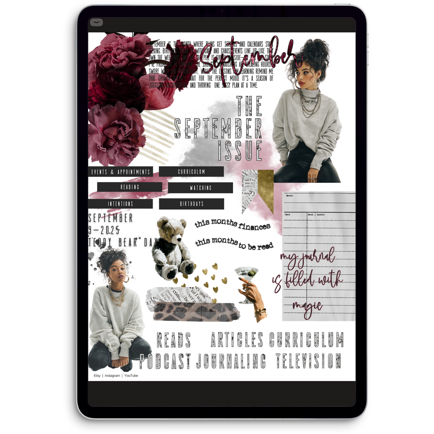 Chapter Nine Digital Journaling and Planning Stickers (Goodnotes, Noteful, PNGs)
