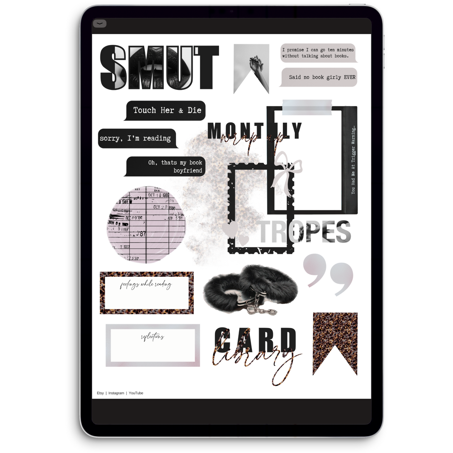 Next Chapter II Digital Journaling and Planning Stickers (Goodnotes, Noteful, PNGs)