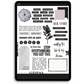 I Am Rich Digital Journaling and Planning Stickers (Goodnotes, PNGs)