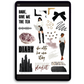 Editorial Issue Digital Journaling and Planning Stickers (Goodnotes, Noteful, PNGs)