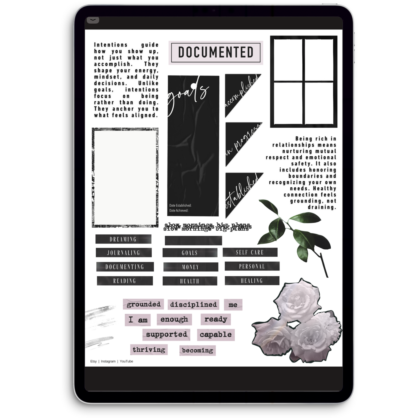I Am Rich Digital Journaling and Planning Stickers (Goodnotes, PNGs)