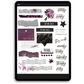 November Collage Digital Journaling and Planning Stickers (Goodnotes, PNGs)