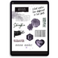 She has faith Digital Journaling and Planning Stickers (Goodnotes, PNGs)