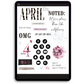 April Bloom Digital Journaling and Planning Stickers (Goodnotes, PNGs)