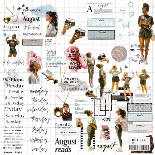 Chapter Eight Digital Journaling and Planning Stickers (Goodnotes, Noteful, PNGs)