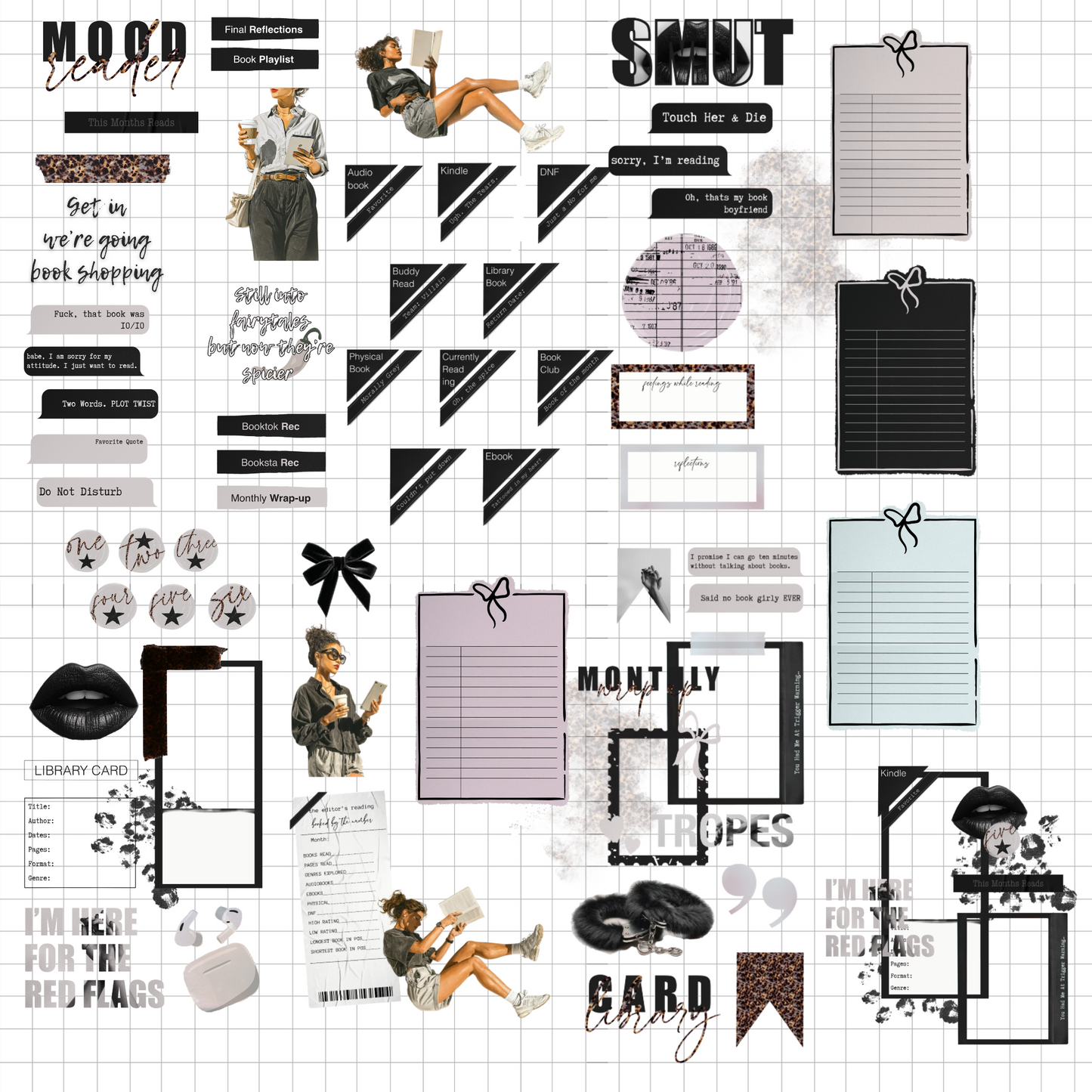 Next Chapter II Digital Journaling and Planning Stickers (Goodnotes, Noteful, PNGs)