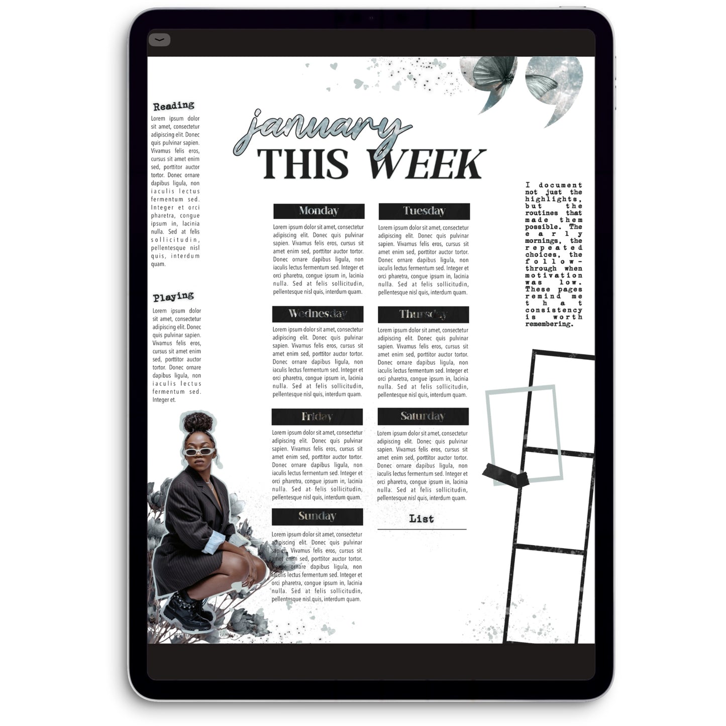 Chapter One Digital Journaling and Planning Stickers (Goodnotes, Noteful, PNG)