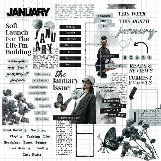 Chapter One Digital Journaling and Planning Stickers (Goodnotes, Noteful, PNG)