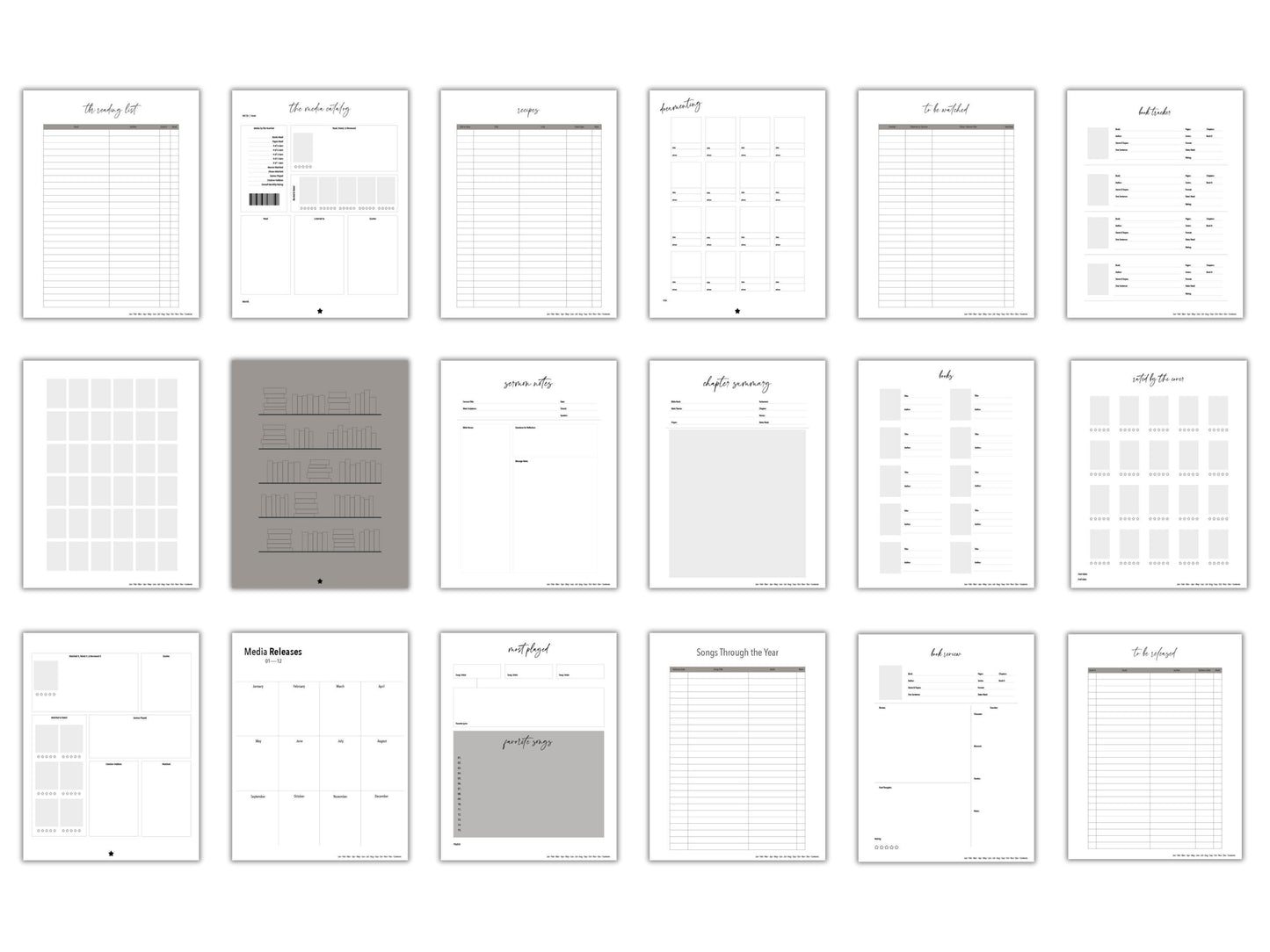 Diary II | Volume Two 2026 Digital Journal and Planner | Undated | Monday and Sunday Start