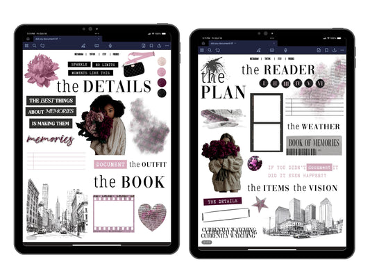 Document It Digital Journaling and Planning Stickers (Goodnotes, PNGs)