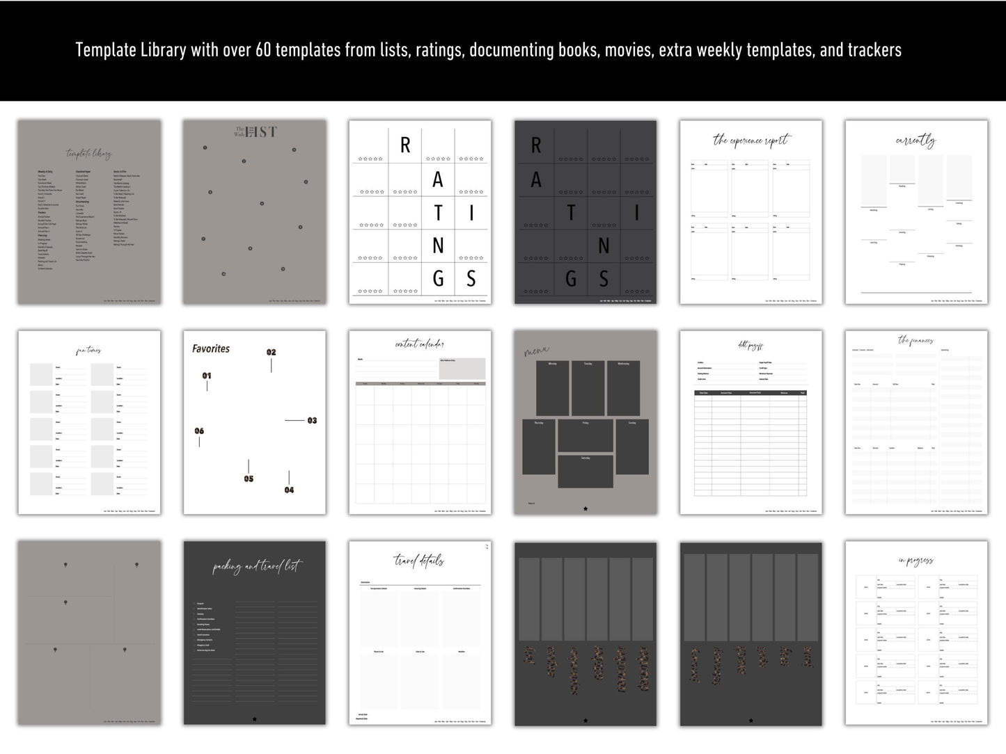 Diary II | Volume Two 2026 Digital Journal and Planner | Undated | Monday and Sunday Start