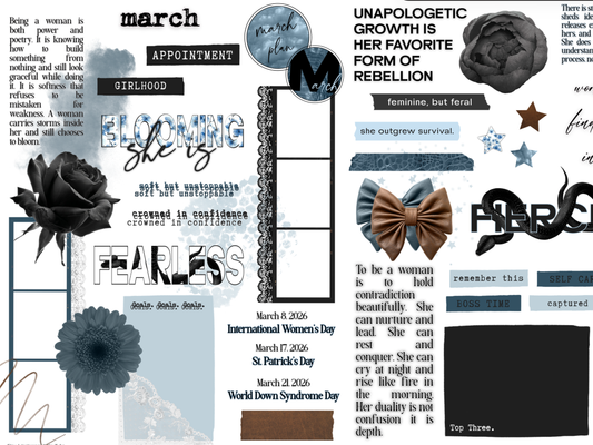 Chapter Three Digital Journaling and Planning Stickers (Goodnotes, Noteful, PNG)